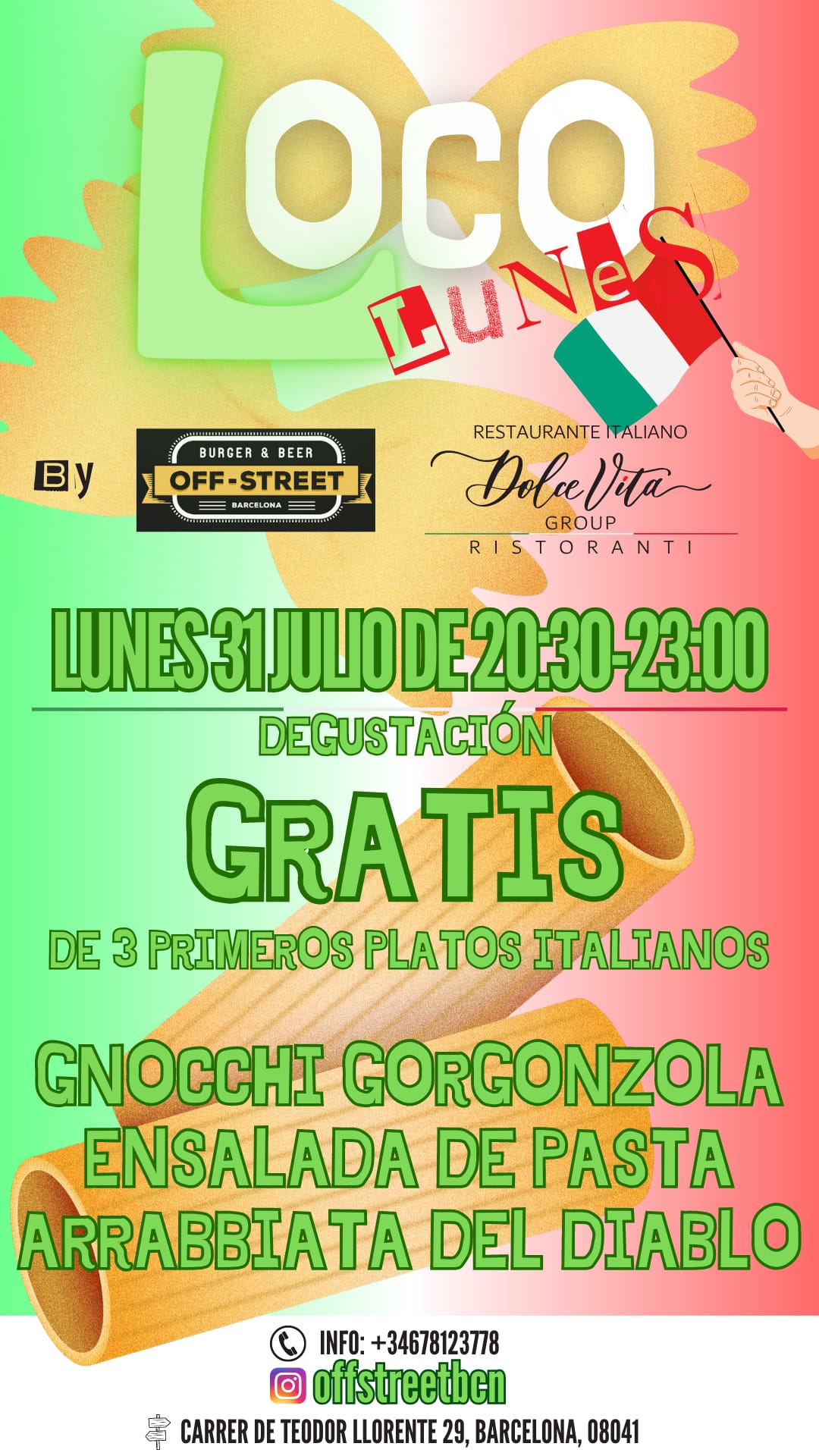 EVENTOS ITALIANOS JULIO 2023 PASTA GRATIS (5)